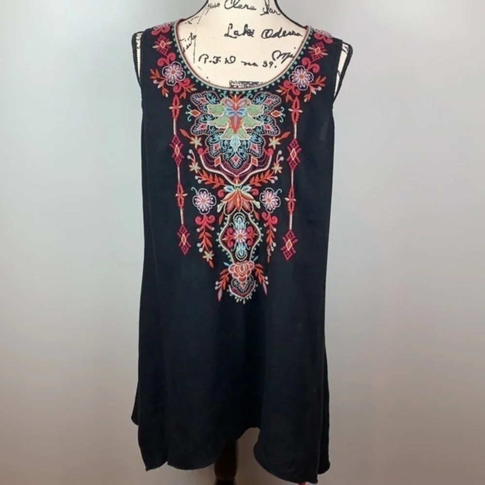 Johnny Was Anniek Trapeze Tunic Black NWT - Picture 7 of 11